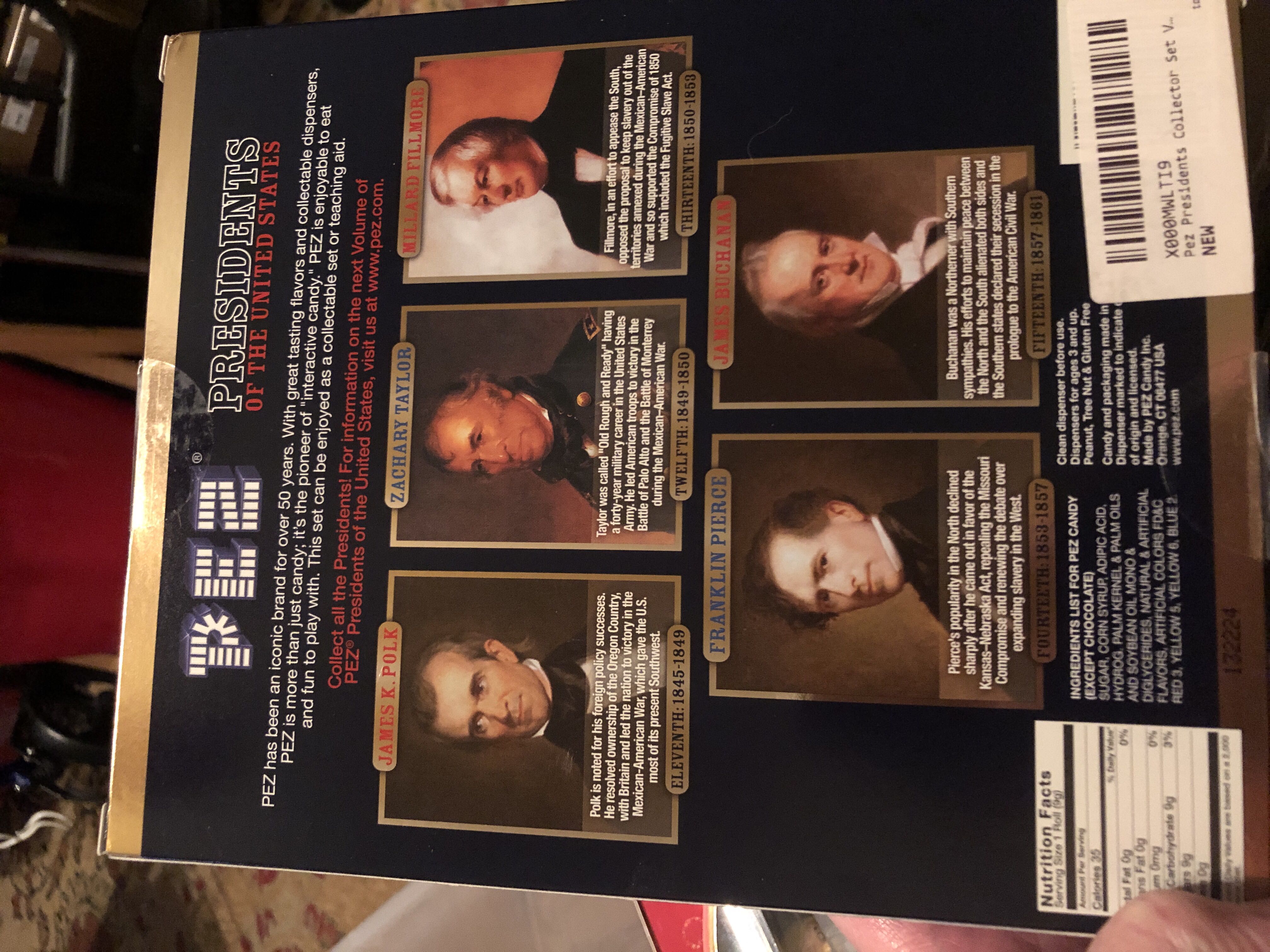 Presidents Of The United States Vol III  pez collectible - Main Image 2