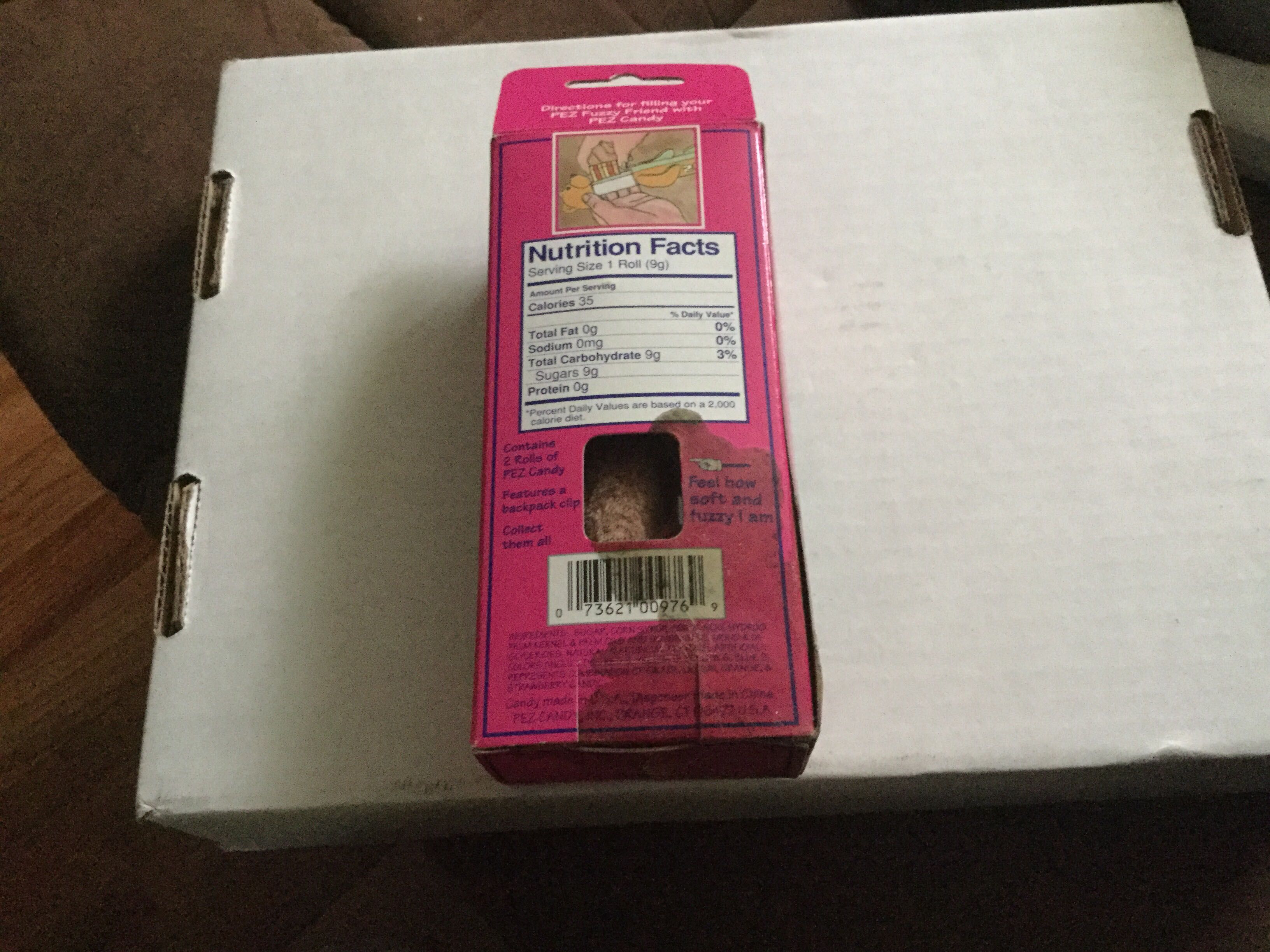 Fuzzy Friends - Purple Bear - Gilbert  pez collectible [Barcode 073621009769] - Main Image 2