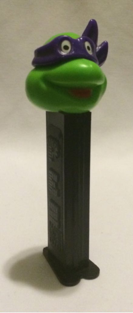 TMNT - Donatello - Happy/Black, Orange Stem - Teenage Mutant Ninja Turtles pez collectible - Main Image 2