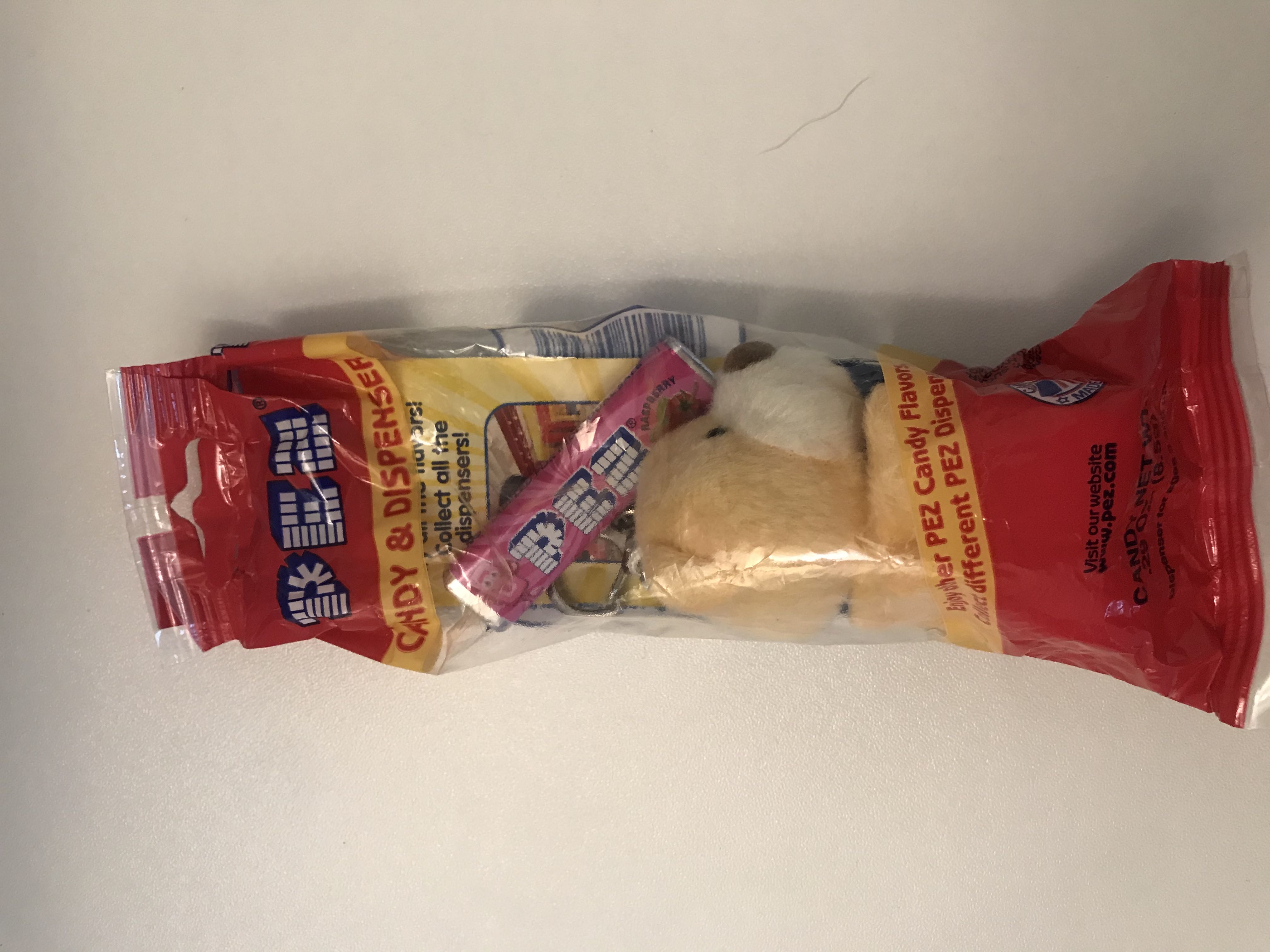 Pez Valentines Plush (Yellow Bear) - Valentines pez collectible - Main Image 2