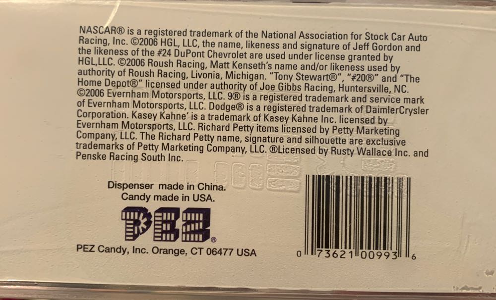 NASCAR Dodge/ Kasey Gift Special Pack - Nascar Helmet/truck Combo pez collectible [Barcode 073621009936] - Main Image 3