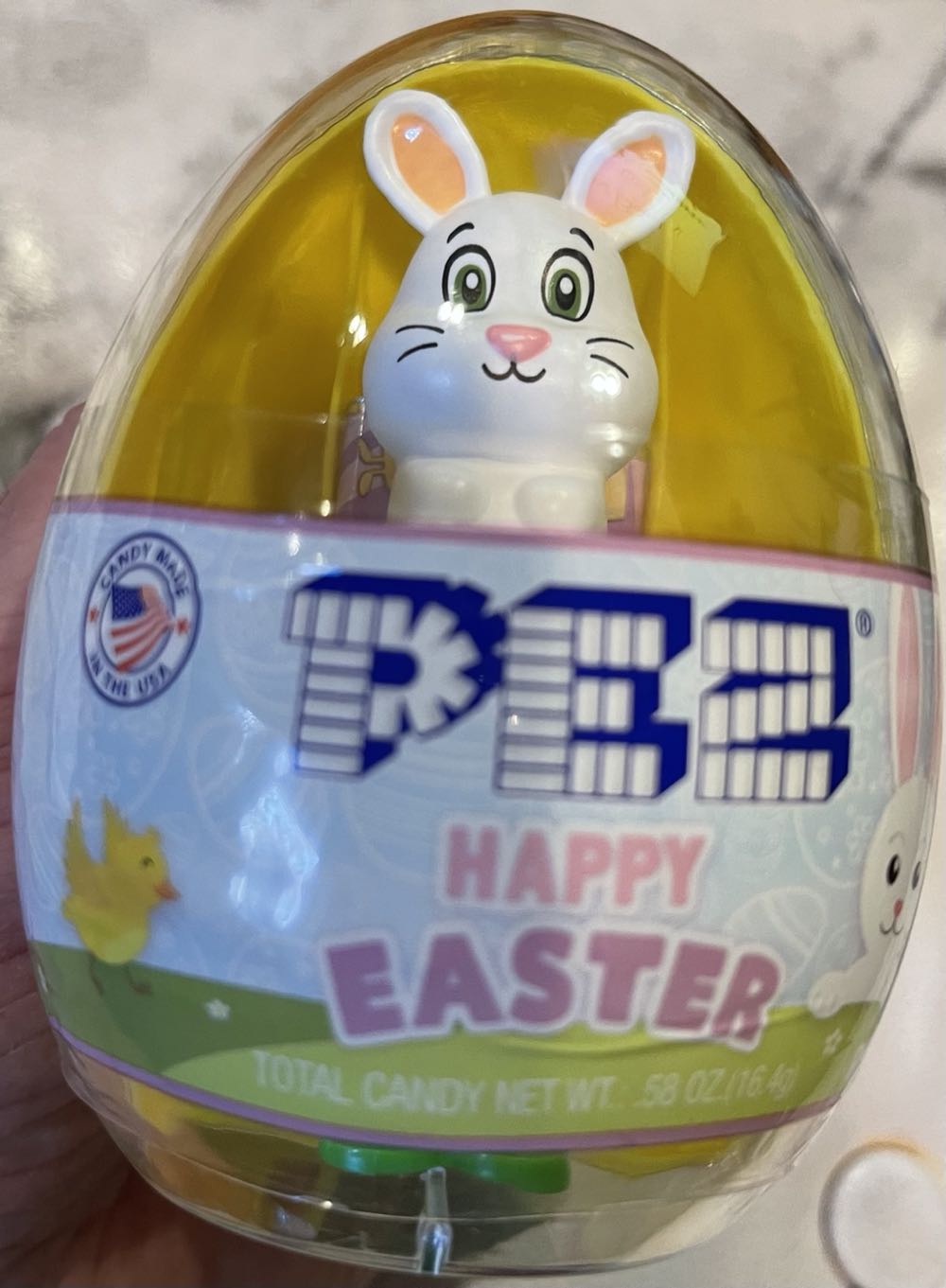 Easter Egg - Gray Bunny 🐇🐣 - Easter pez collectible [Barcode 073621031432] - Main Image 2