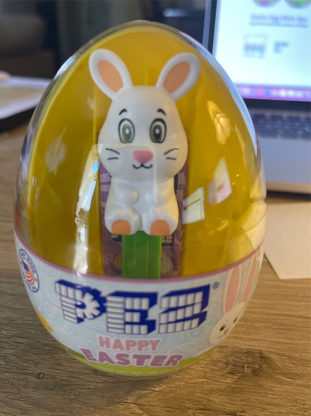 Easter Egg - Gray Bunny 🐇🐣 - Easter pez collectible [Barcode 073621031432] - Main Image 3