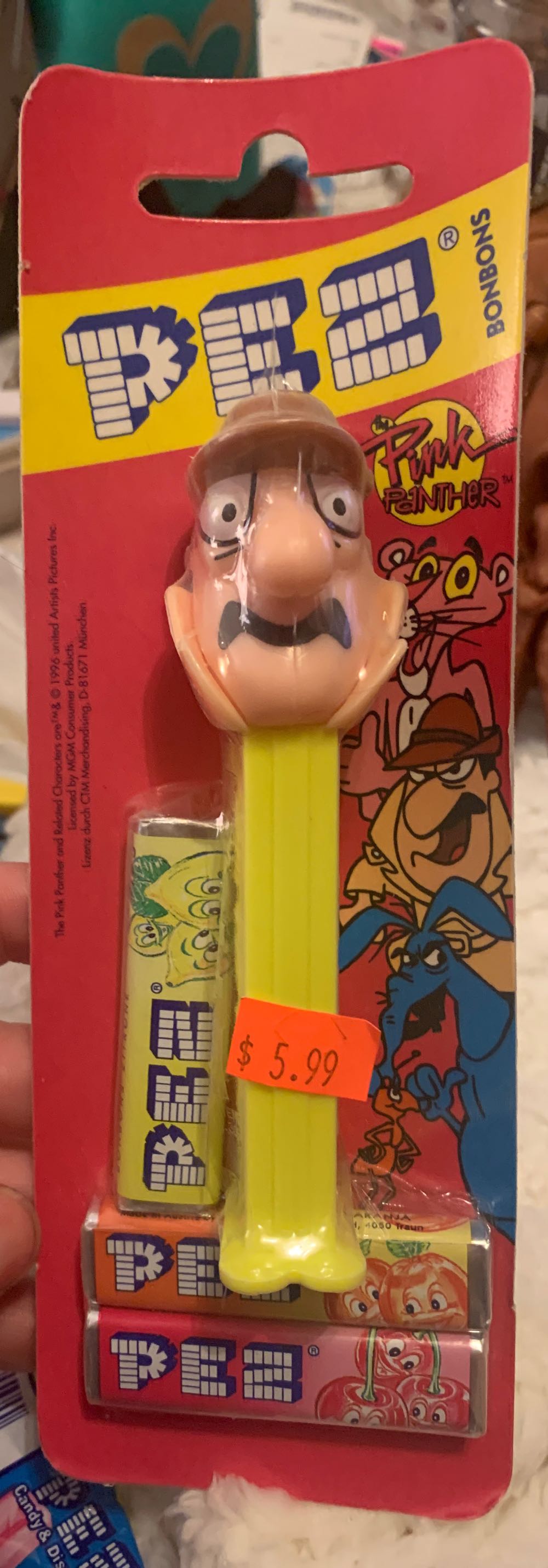 Pink Panther: Inspector - Pink Panther (complete) pez collectible [Barcode 063255959011] - Main Image 2