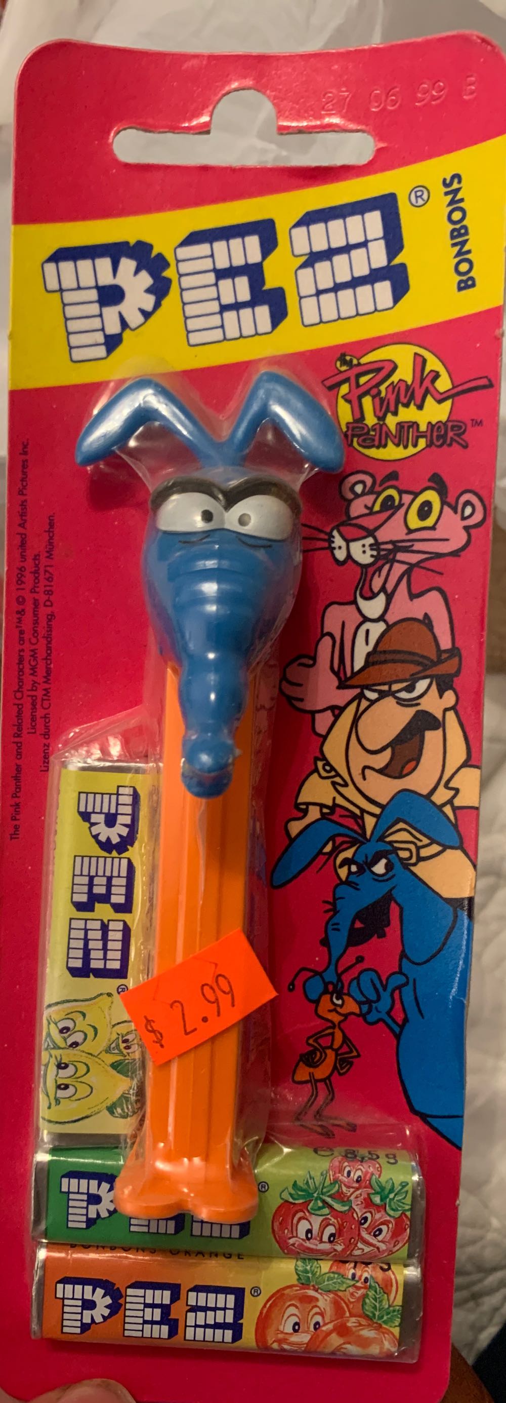 Pink Panther: Inspector - Pink Panther (complete) pez collectible [Barcode 063255959011] - Main Image 4