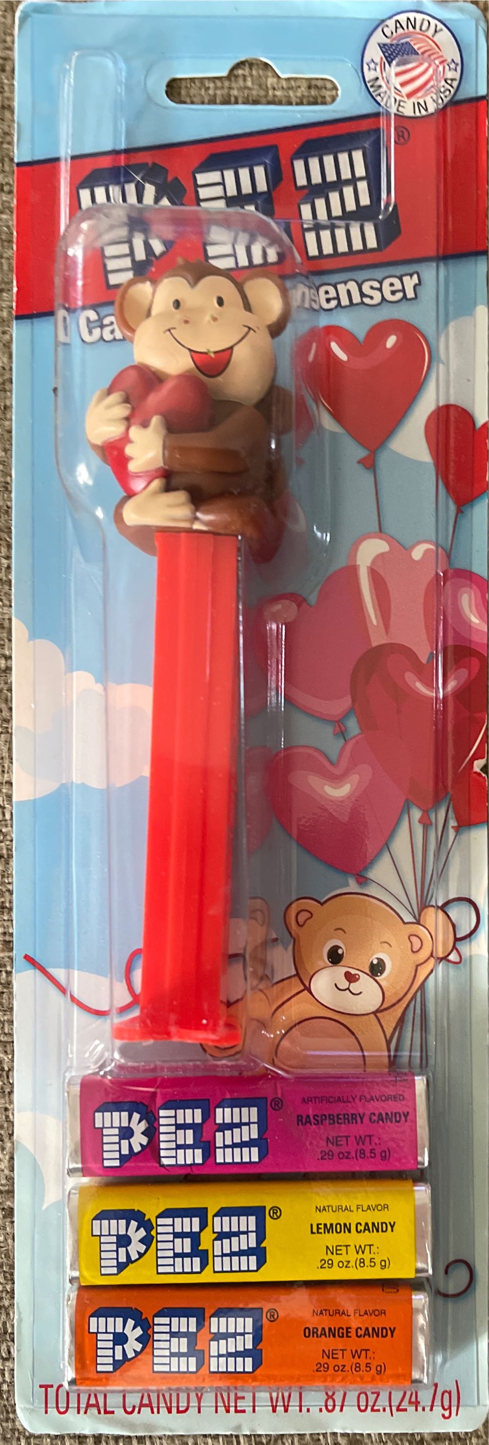 Valentine’s - Monkey  pez collectible [Barcode 073621092143] - Main Image 2
