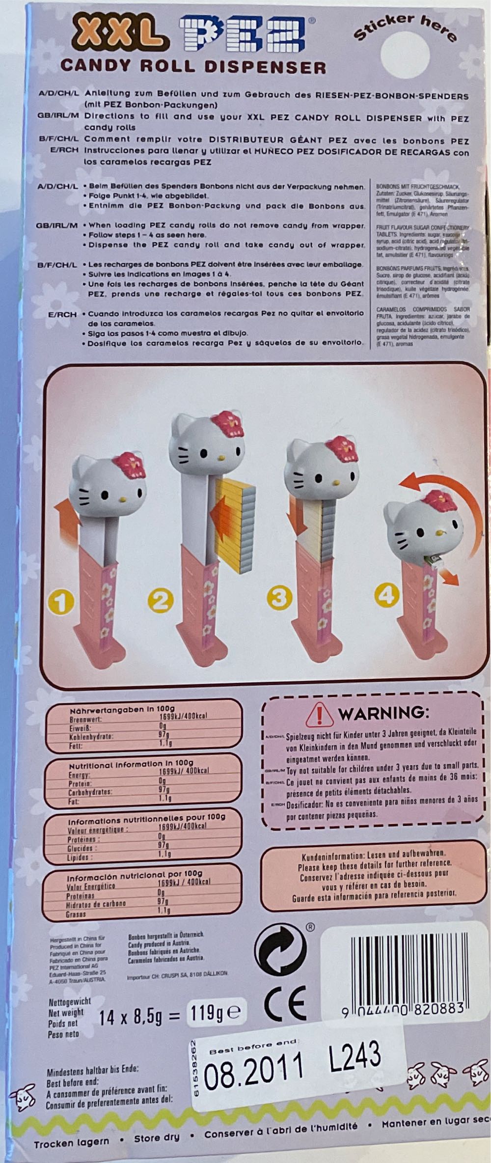 Hello Kitty XXL - Hello Kitty pez collectible [Barcode 9044400820883] - Main Image 2
