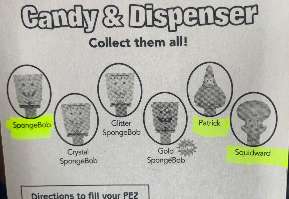 Sponge Bob Square Pants - Sponge Bob Square Pants pez collectible [Barcode 073621094246] - Main Image 4