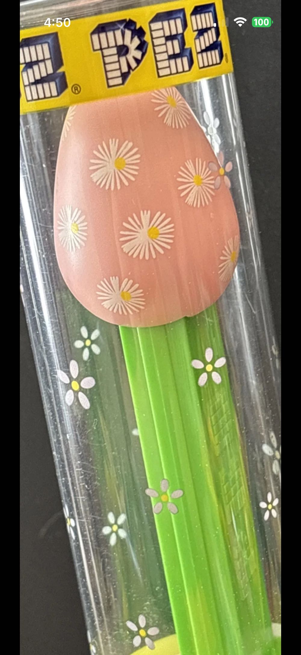 Easter - Egg - Pink With Flowers - Easter pez collectible - Main Image 3
