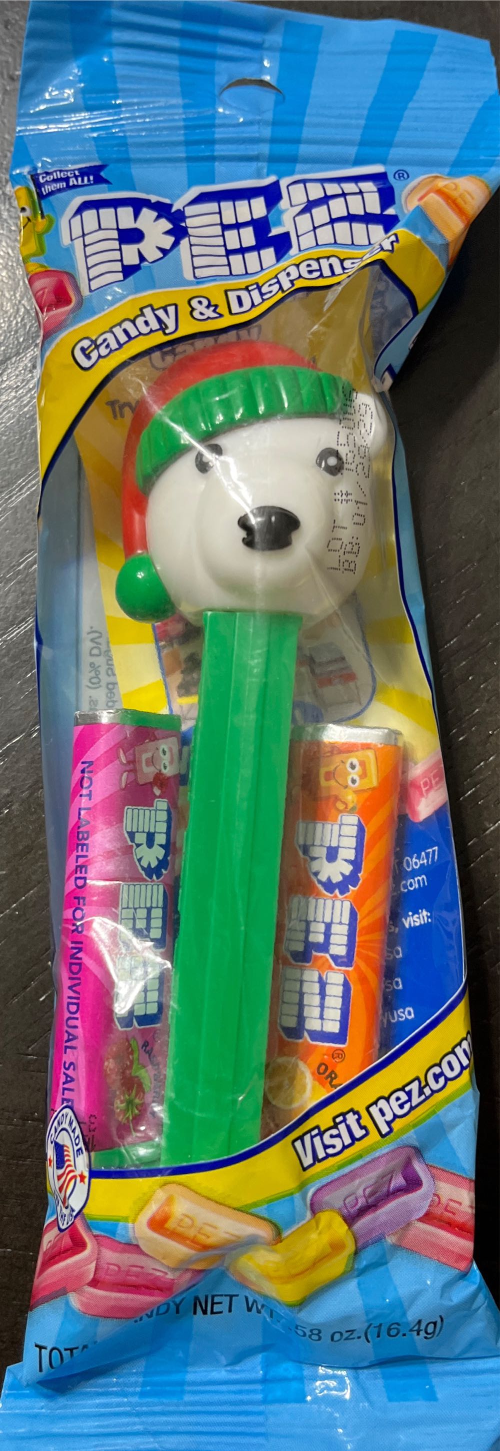 Christmas - Polar Bear With Santa Hat 🐻‍❄️ 🎄 - Christmas pez collectible - Main Image 2