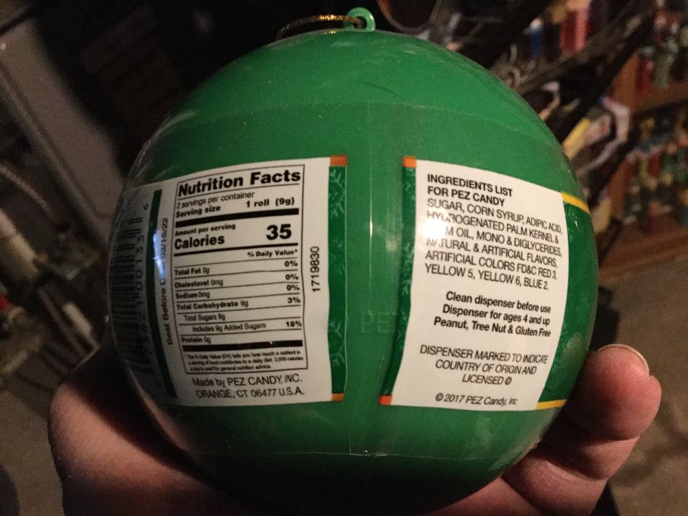 Christmas Ornament - Short Stem Globe Angel - Holiday - Christmas pez collectible [Barcode 073621001336] - Main Image 2