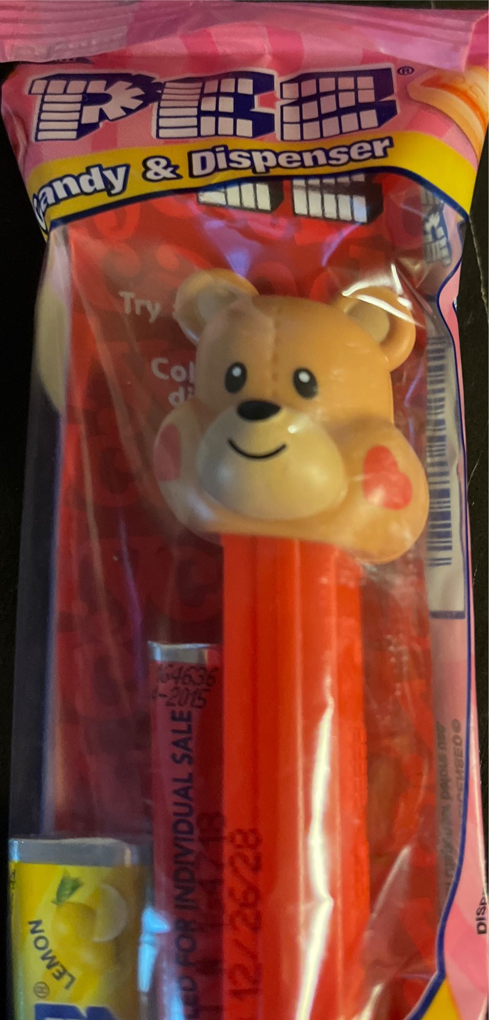 Valentine’s - Love Brown Bear ❤️ - Valentine’s Day ❤️ pez collectible [Barcode 073621002142] - Main Image 3
