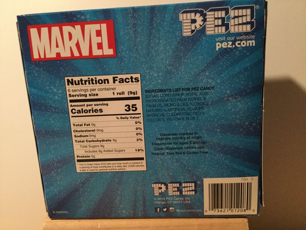Marvel - 2pc Captain Marvel And Thanos - Superheroes & Villains - Marvel Avengers ~ pez collectible [Barcode 073621012080] - Main Image 3