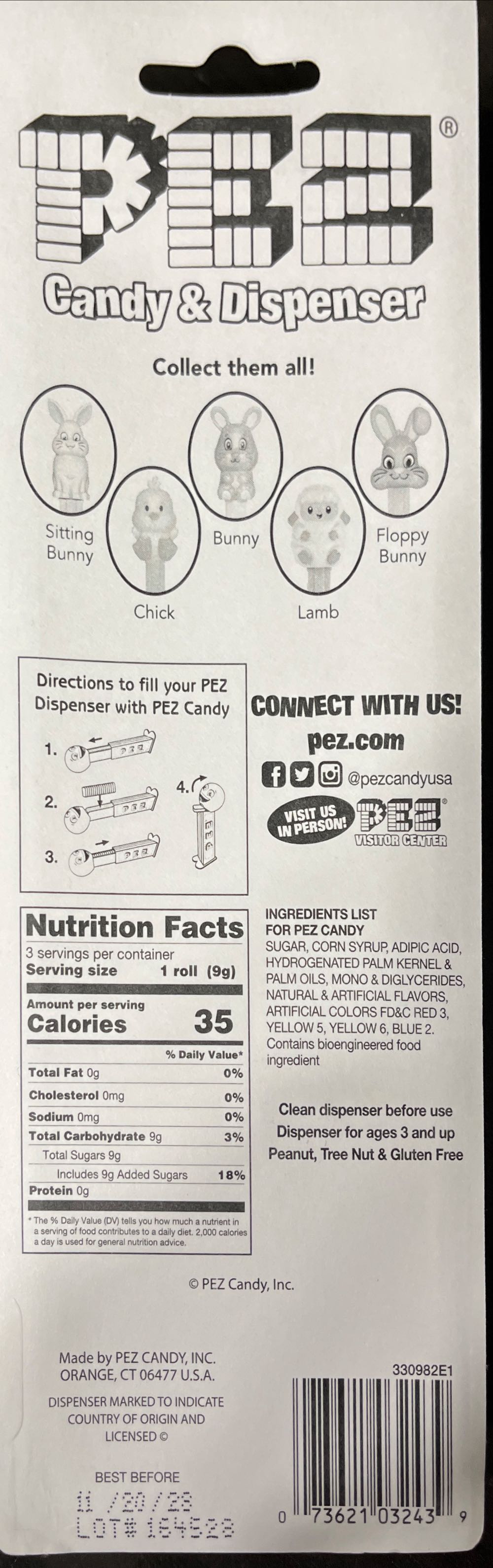 Happy Easter - Easter pez collectible [Barcode 073621032439] - Main Image 2