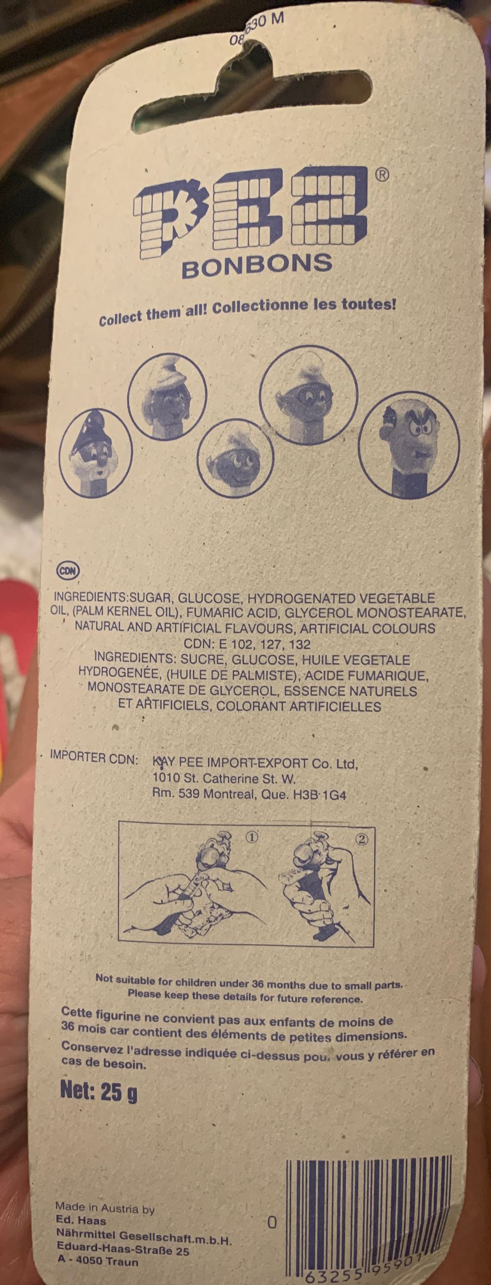 Smurfs - Gagamel - Bonbons - Smurfs pez collectible [Barcode 063255959011] - Main Image 2