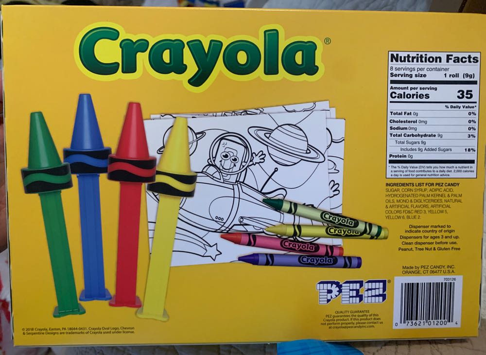 Crayola Crayon Gift Set - Crayola pez collectible [Barcode 073621012004] - Main Image 2