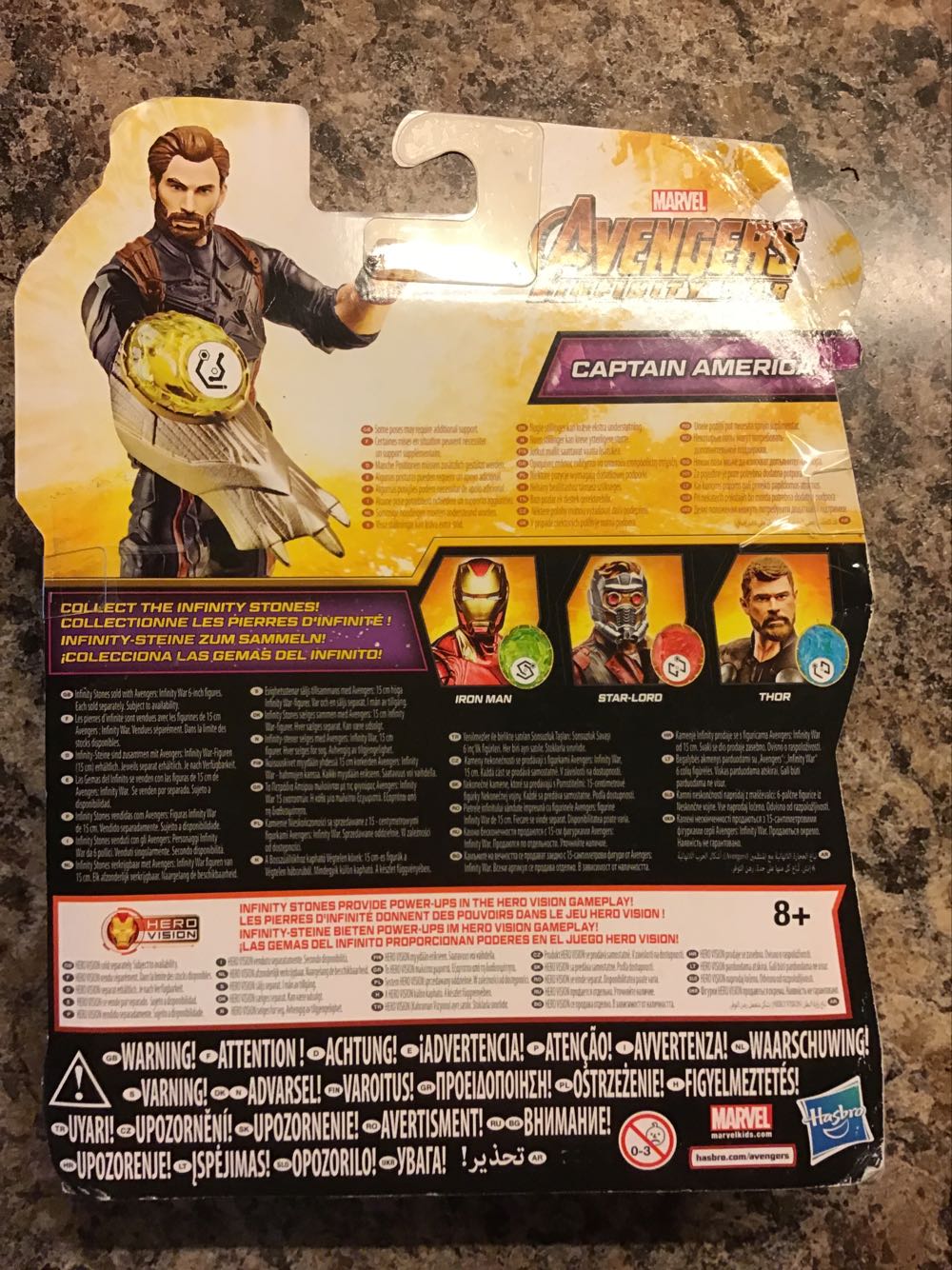 Marvel Avengers Infinity War Captain America Infinity Stone  pez collectible [Barcode 5010993463442] - Main Image 2