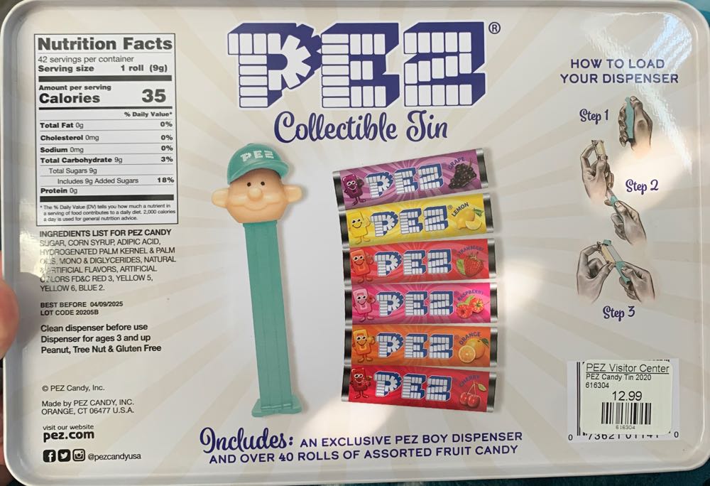 PEZ Candy Nostalgia Gift Tin & Boy PEZ - Collectors Set pez collectible [Barcode 616304] - Main Image 2