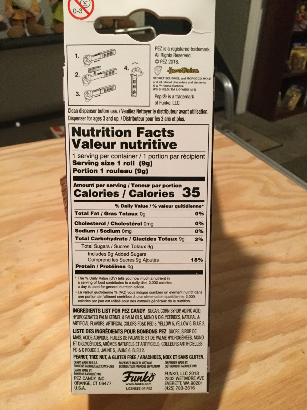 Hanna Barbers - Secret Squirrel (Funko) - Hanna Barbera pez collectible [Barcode 889698322935] - Main Image 3