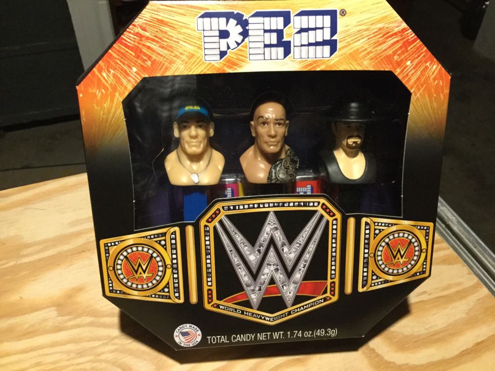 WWE - John Cena, The Rock, & The Undertaker - WWE Wrestling pez collectible [Barcode 073621007789] - Main Image 2