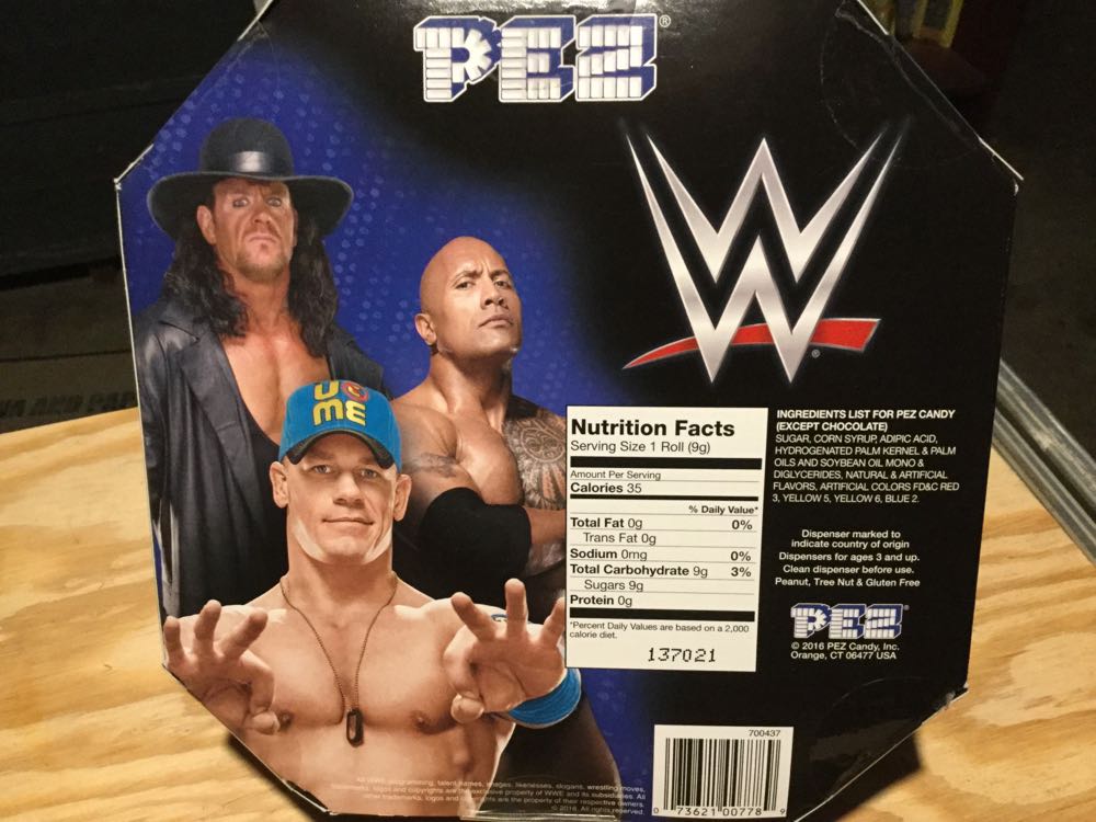 WWE - John Cena, The Rock, & The Undertaker - WWE Wrestling pez collectible [Barcode 073621007789] - Main Image 3