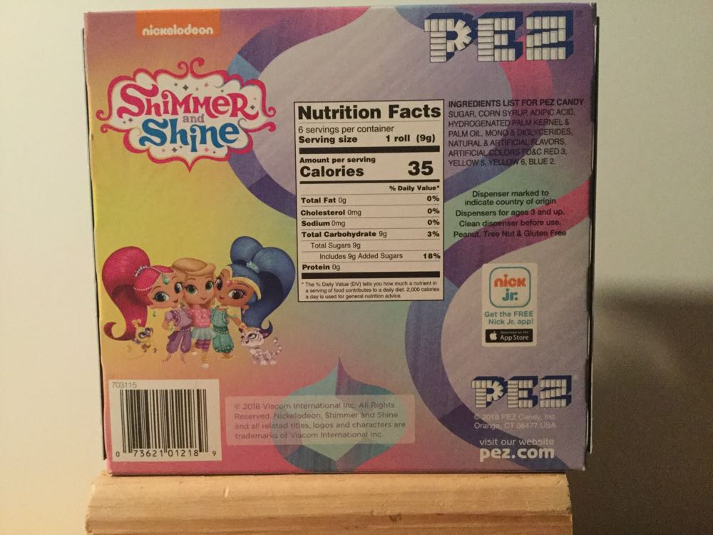 Shimmer And Shine 5.3 Ounce Twin Pack - Nickelodeon pez collectible [Barcode 073621012189] - Main Image 2