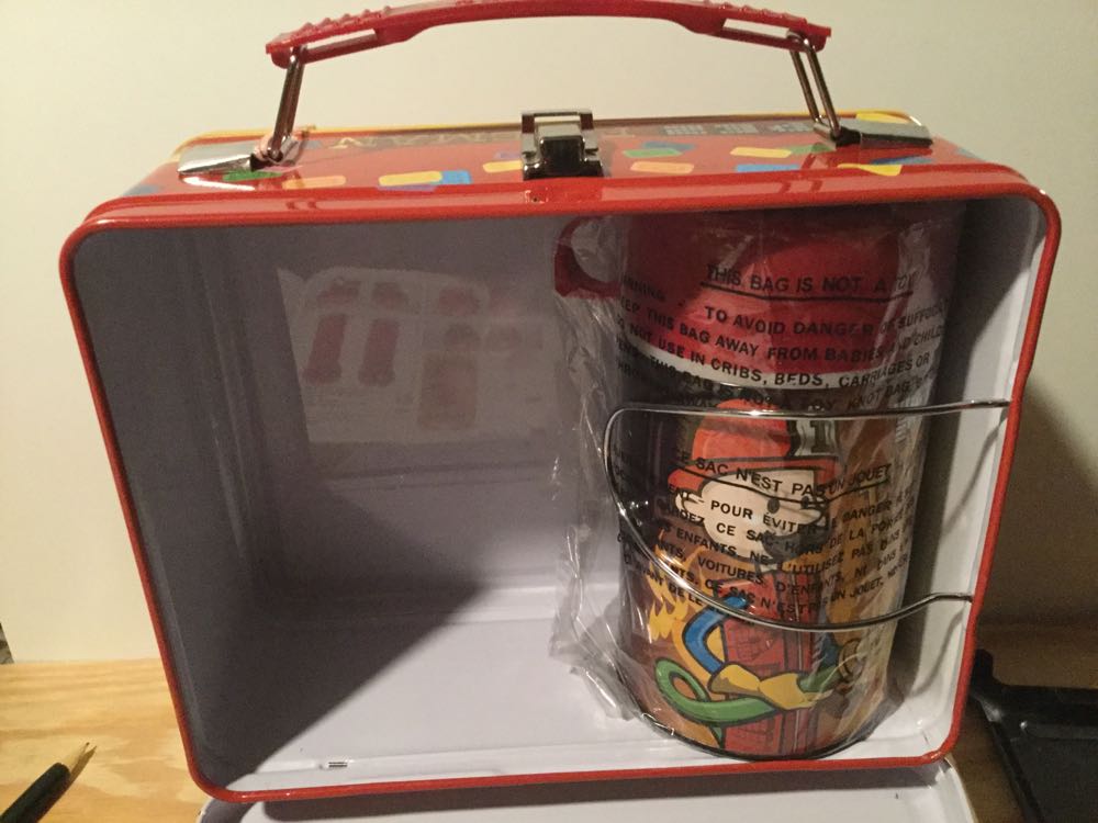 Fireman Pez Metal Lunchbox And Thermos - Fireman Lunch Box pez collectible [Barcode 099234412093] - Main Image 4