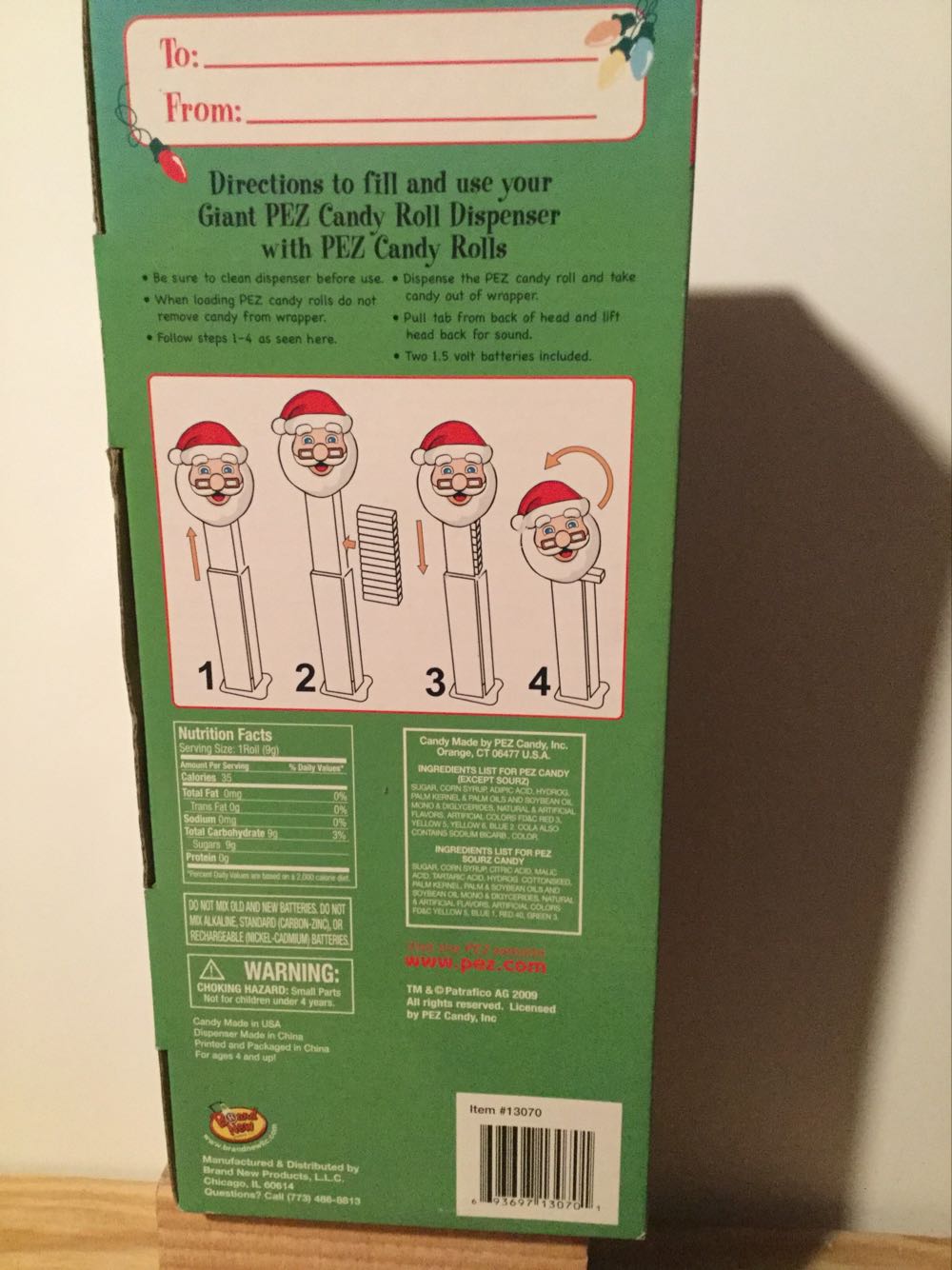 Giant Candy Dispenser Santa Claus - Giant Pez pez collectible [Barcode 693697130701] - Main Image 2