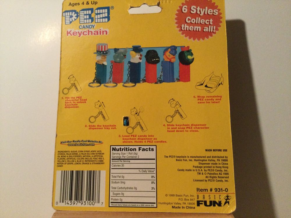 Keychain - Pony - PEZ Extras pez collectible [Barcode 014397931007] - Main Image 2