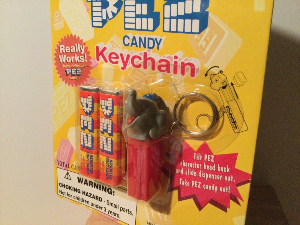 Keychain - Elephant  - Pez Keychains pez collectible [Barcode 014397931007] - Main Image 3