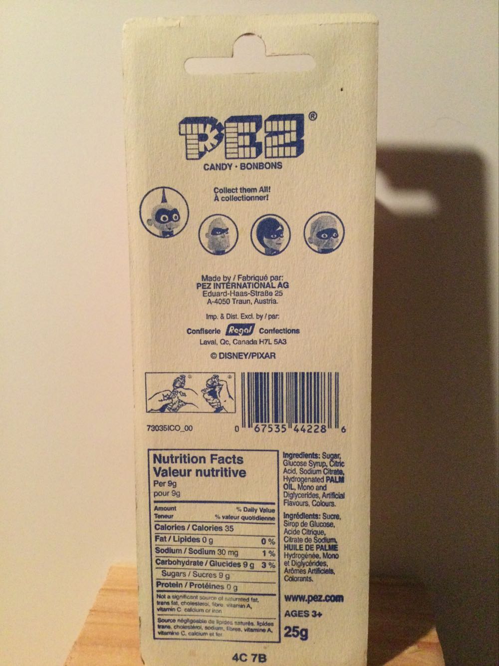 Incredibles Euro - Jack Jack - Movies & TV - Disney/Pixar pez collectible [Barcode 067535442286] - Main Image 2