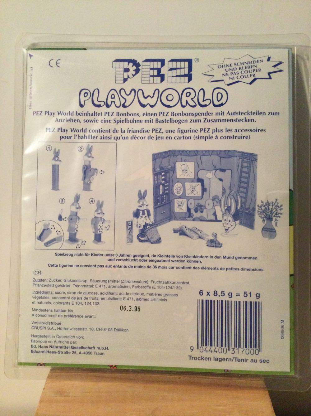Playworld Bastel Set Bugs Bunny Mint In Package European - Playworld pez collectible [Barcode 9044400317000] - Main Image 2