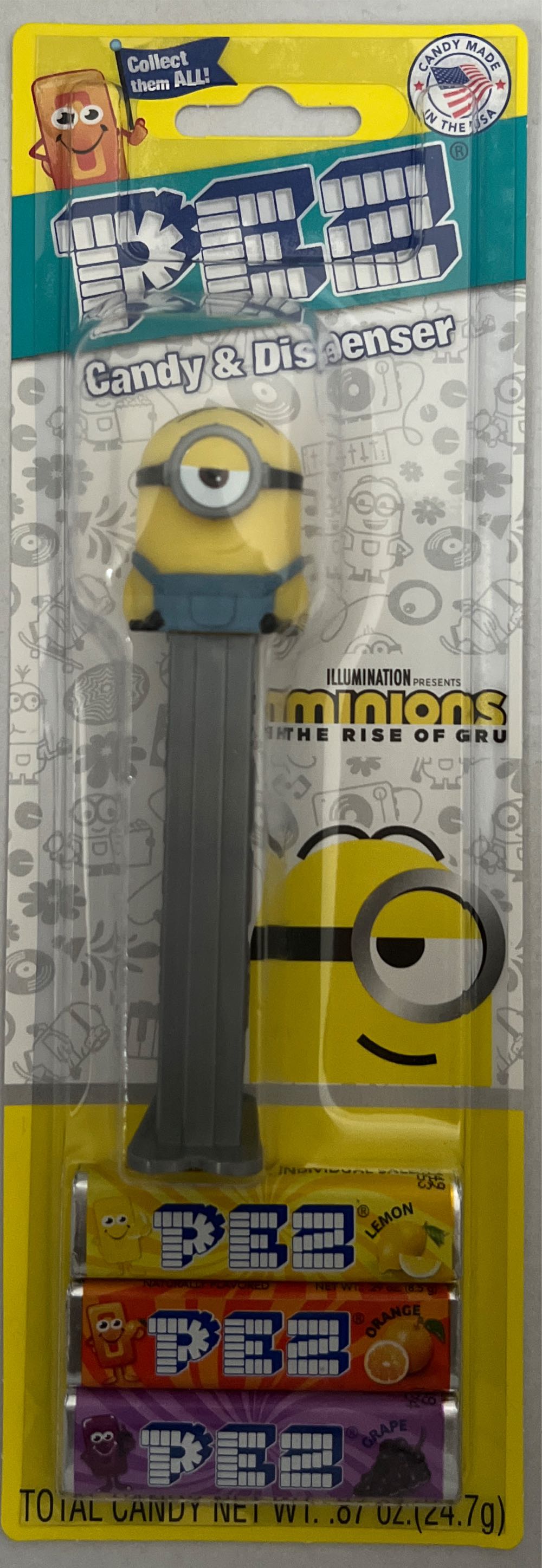 Minions: The Rise Of Gru - Stuart C - Movies & TV - Illumination pez collectible - Main Image 2