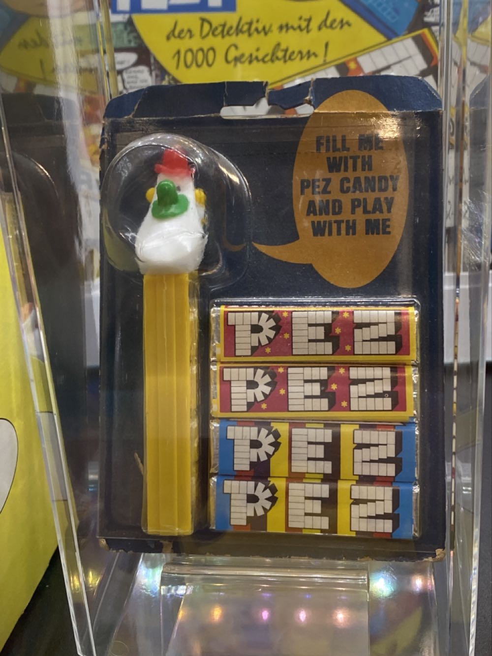 Long Chin Clown- Fat Card  pez collectible - Main Image 1