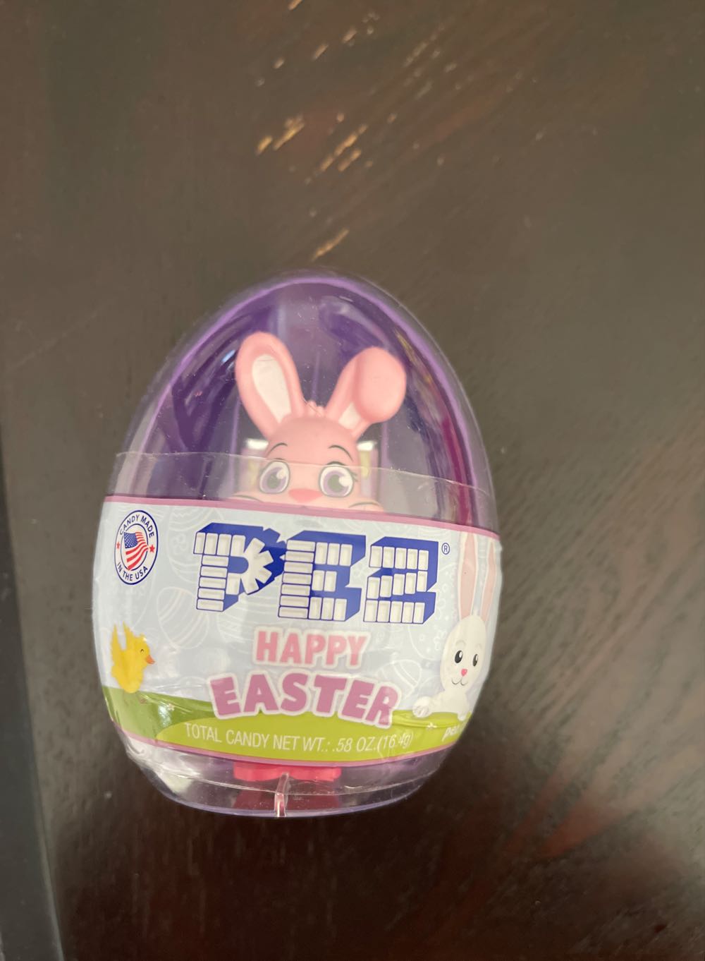 Pez Easter Egg Short Stem Pink Bunny Floppy Ear  pez collectible - Main Image 1