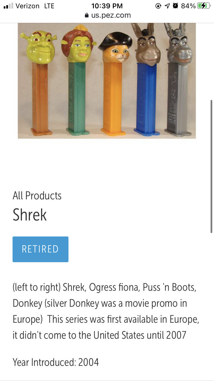 Fiona - Shrek pez collectible - Main Image 2
