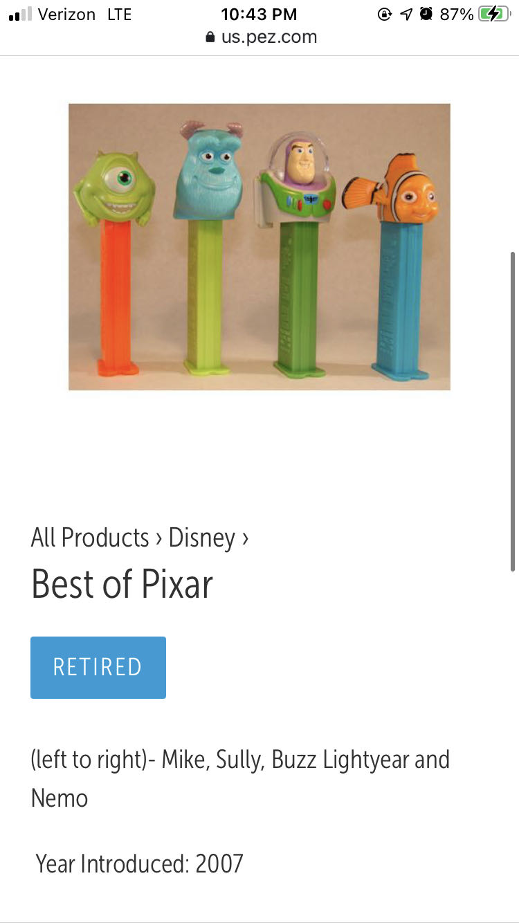 Sulley - Monsters Inc pez collectible - Main Image 2