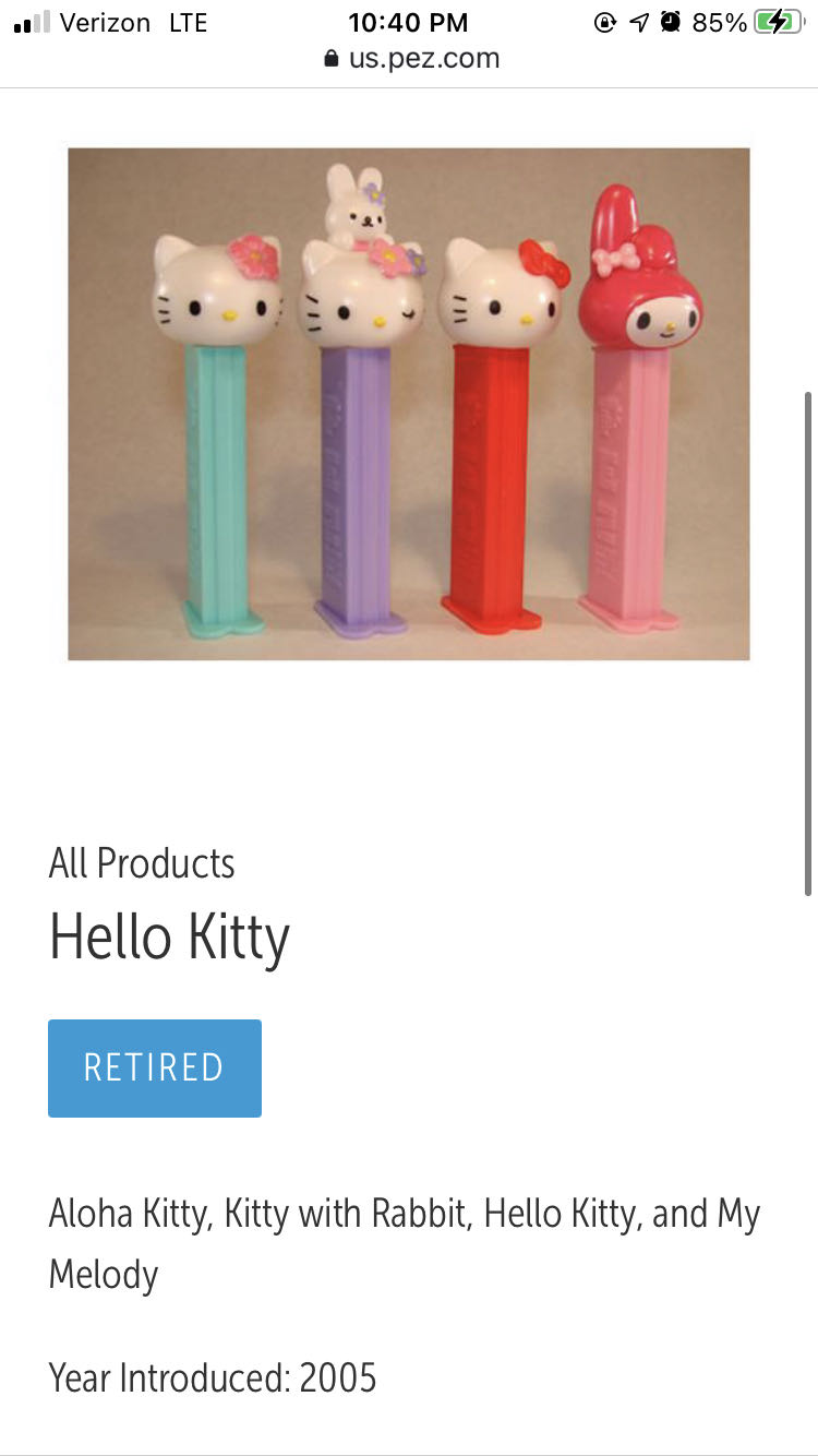 Hello Kitty - Pink Flower - Hello Kitty pez collectible - Main Image 2