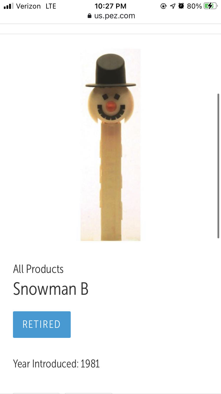 Christmas - Snowman🎄⛄️ - Christmas pez collectible - Main Image 2