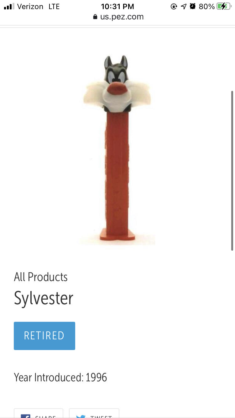 Sylvester - Loony Tunes pez collectible - Main Image 2