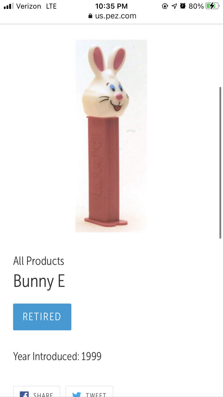 Easter: Bunny E White - Easter pez collectible - Main Image 2