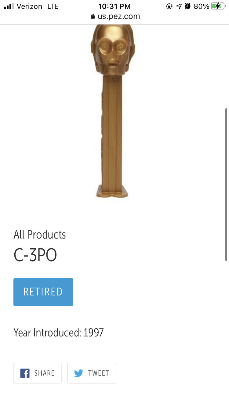 C-3PO - Disney - Star Wars pez collectible - Main Image 2