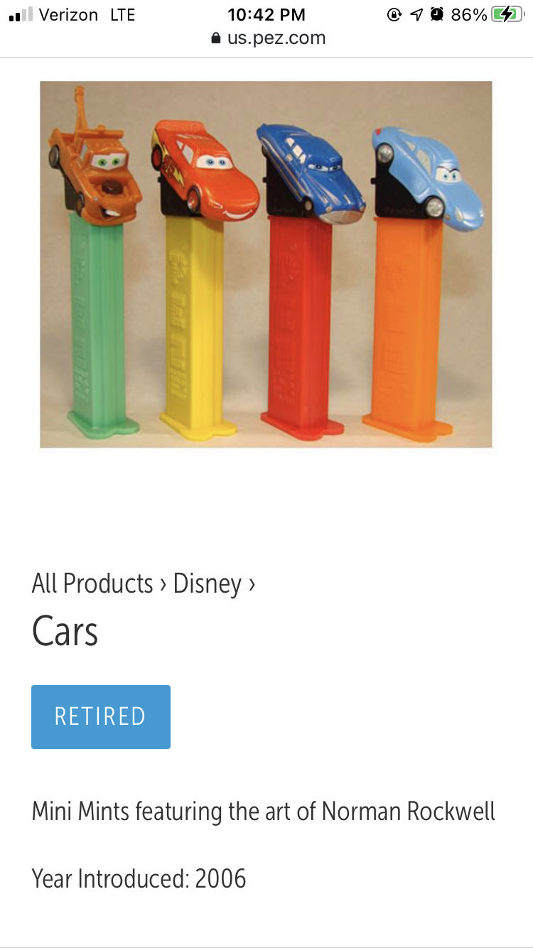 Mater - Cars pez collectible - Main Image 2