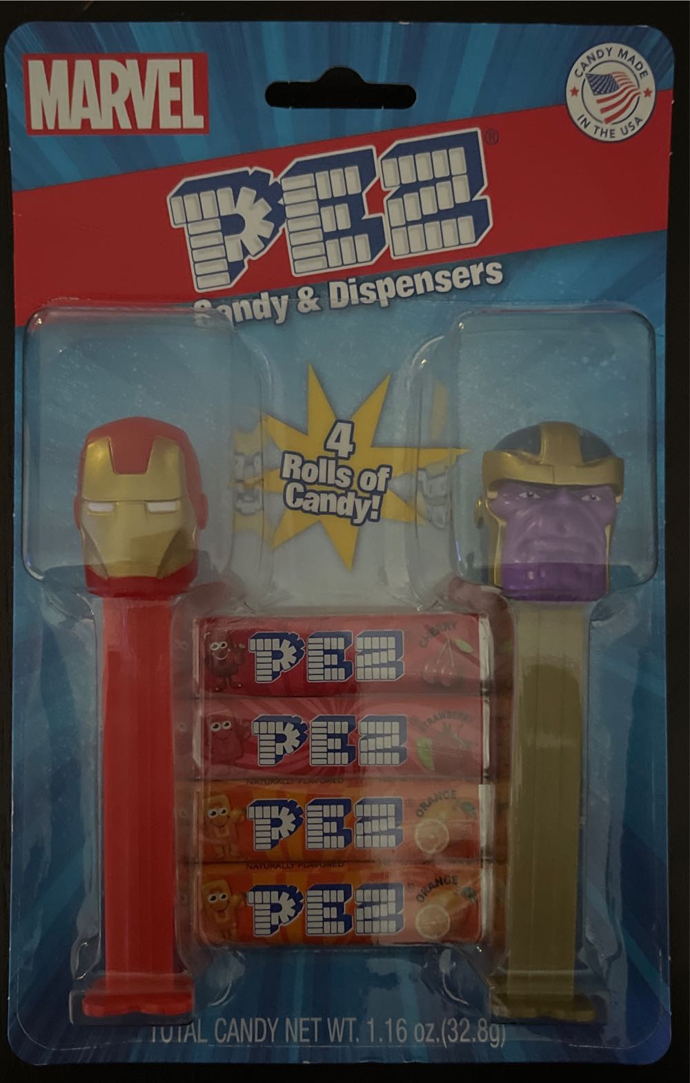 50 Pez Candy  And Classic Dispenser Tin Gift Set