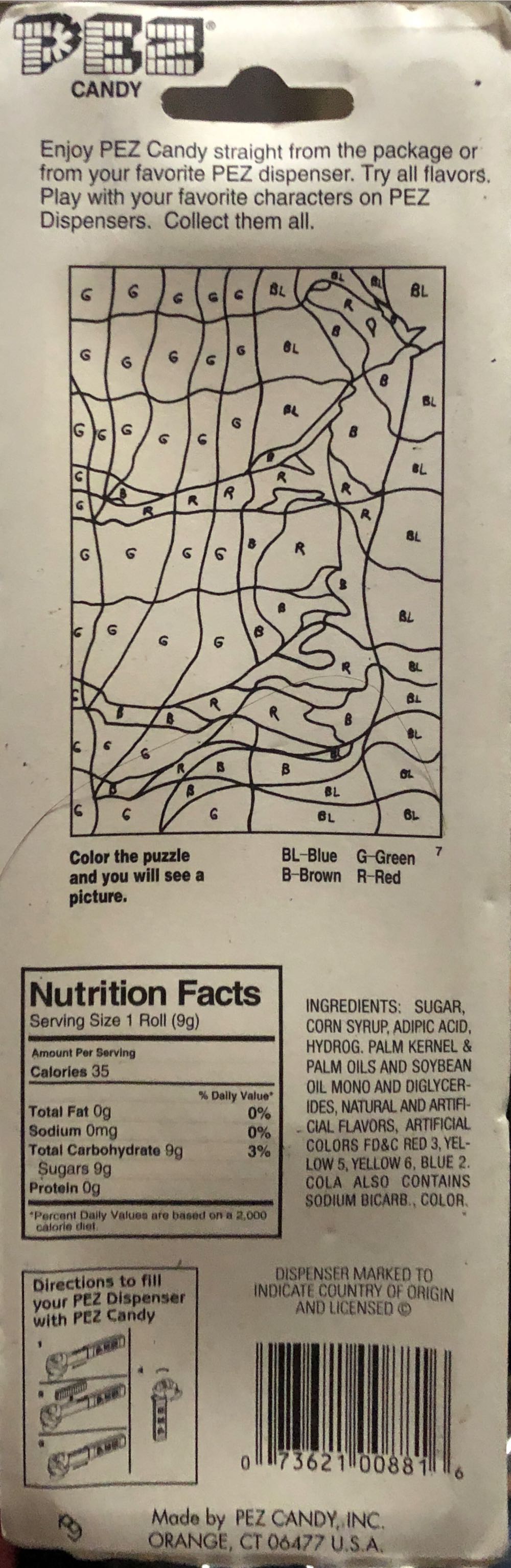 Sponge Bob Square Pants: Patrick With Candy & Dispenser  pez collectible [Barcode 073621008816] - Main Image 2