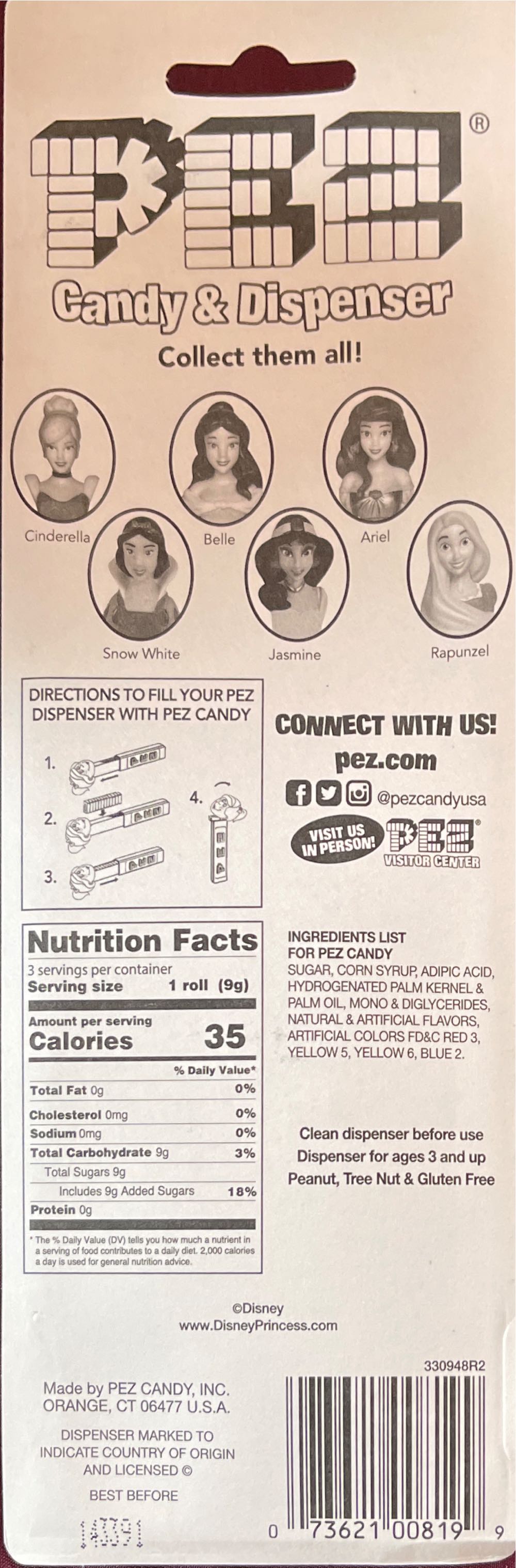 Disney Princess - Snow White - Disney - Princess pez collectible [Barcode 073621008199] - Main Image 2