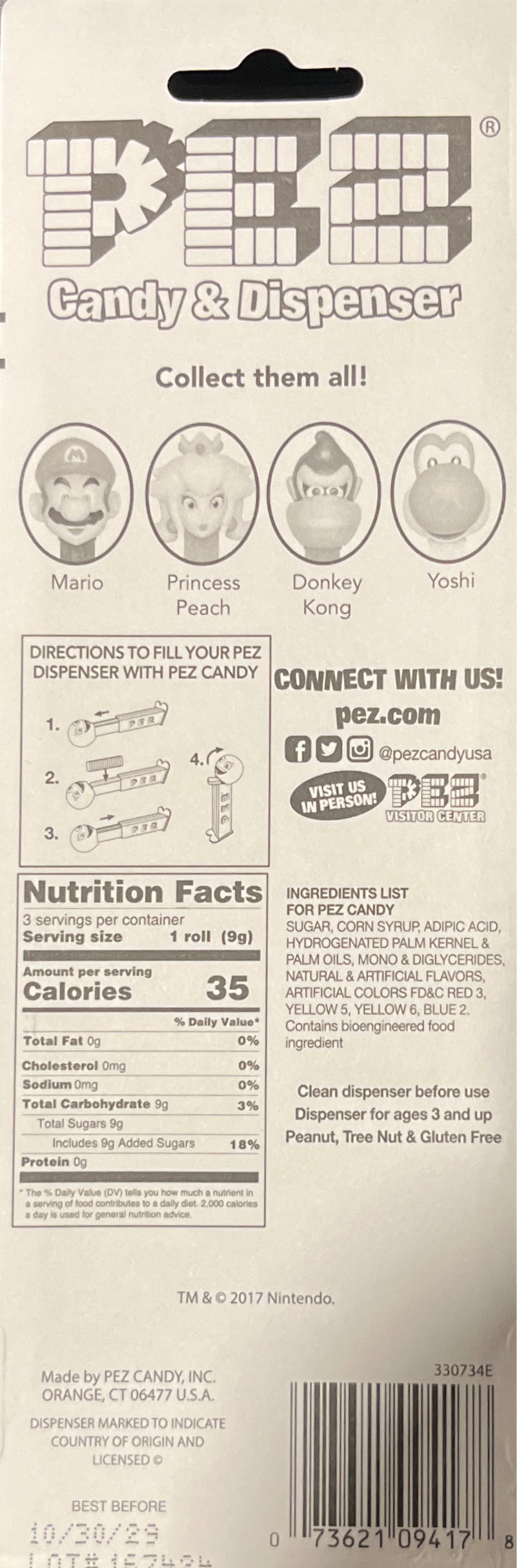 Princess Peach - Mario Bros. pez collectible [Barcode 073621094178] - Main Image 2