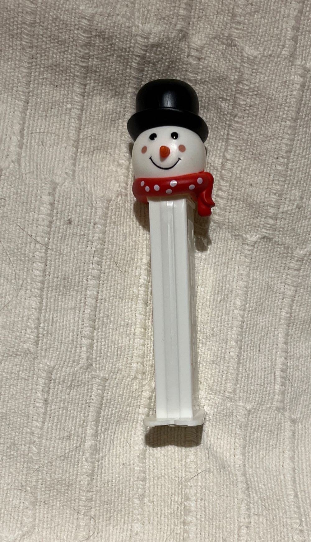 Christmas - Snowman Black Hat Red Polka Dot Scarf - Christmas pez collectible - Main Image 3