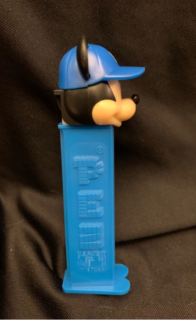Disey - Mickey Mouse, blue baseball cap w/M, blue stem  pez collectible - Main Image 2