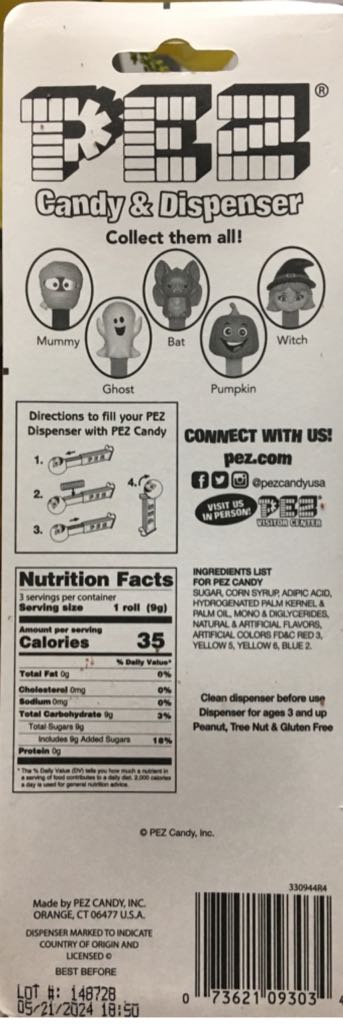 Halloween - Mummy - Halloween pez collectible - Main Image 2